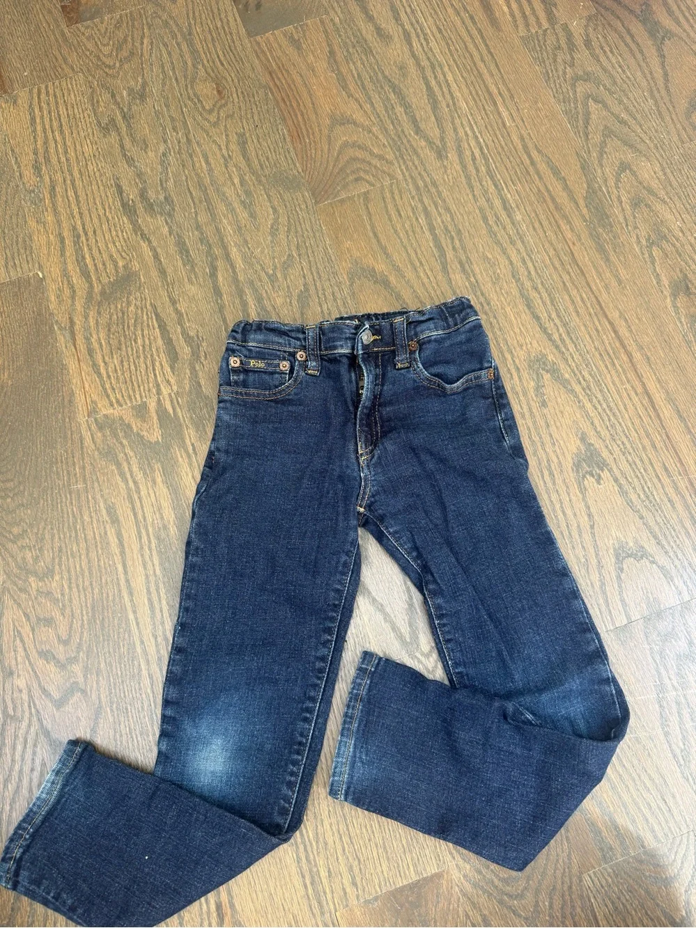 Classic Dark Blue boys Ralph Lauren Hampton straight Jeans - Slim Fit